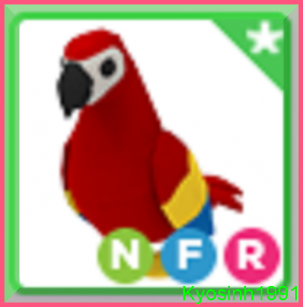 Roblox Adopt Me Neon Parrot Fly Ride - Parrot NFR