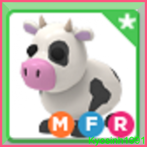 Roblox Adopt Me Mega Neon Cow Fly Ride - Adopt Me Cow MFR