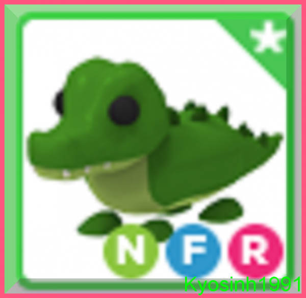 Roblox Adopt Me Neon Crocodile Fly Ride - Crocodile NFR
