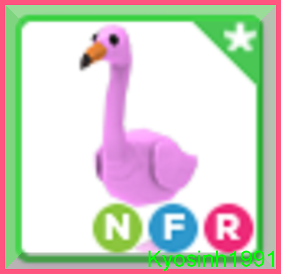 Roblox Adopt Me Neon Flamingo Fly Ride - Flamingo NFR