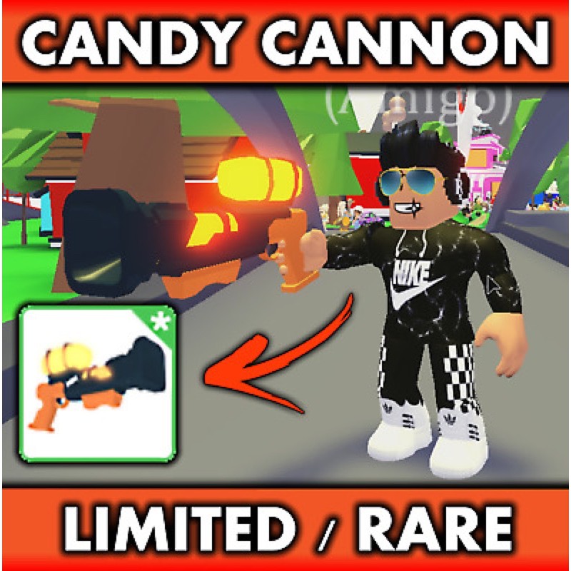 Trading Candy Cannon in Adopt Me on Roblox  Pet adoption certificate, Pet  adoption party, Adoption
