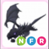 Roblox Adopt Me Neon Shadow Dragon Fly Ride - Shadow Dragon NFR