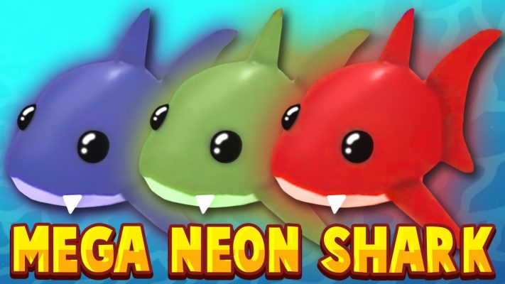 What is A Mega Neon Shark Worth in Adopt Me? How to get Mega Shark