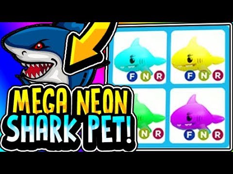What is A Mega Neon Shark Worth in Adopt Me? How to get Mega Shark