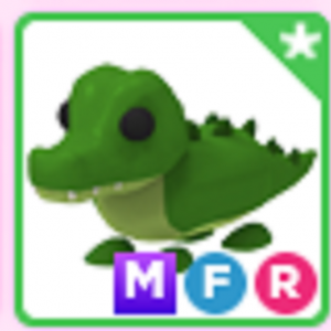 Mega Neon Crocodile Fly Ride - Crocodile MFR Roblox Adopt Me