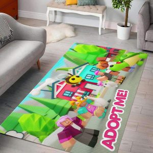 Adopt Me Players and Pets Rug Carpet Kid's Bedroom Living Room