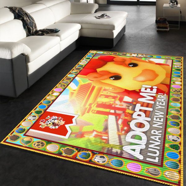 Adopt Me Guardian Lion Rug Carpet Kid's Bedroom Living Room